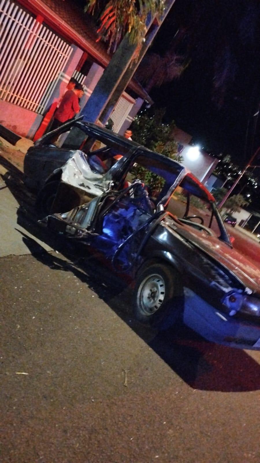 Grave acidente na noite desta quinta-feira no bairro Santa  Clara  em Toledo