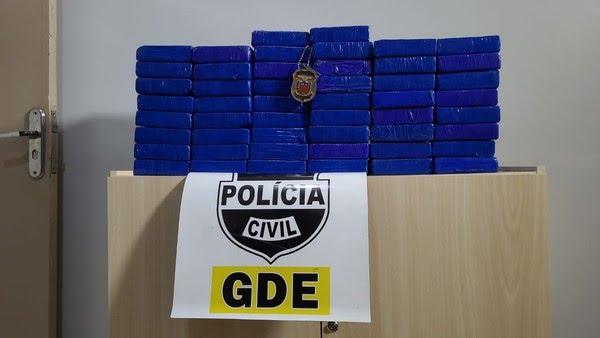 Jovem de 27 anos é preso em flagrante com 50,8 kg de cocaína em Foz do Iguaçu