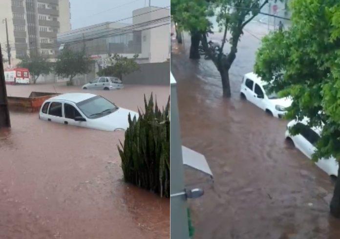 Chuva causa alagamentos em vários pontos de Umuarama