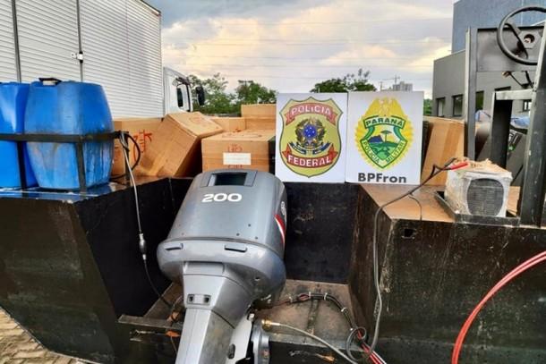 Polícia realiza apreensão milionária de contrabando no Arroio Guaçu