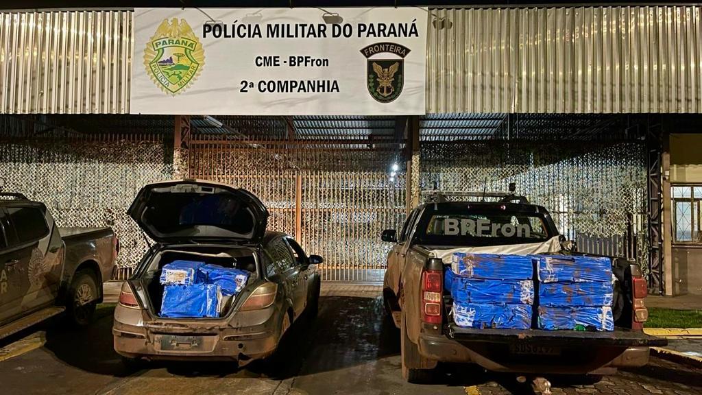 BPFron e NEPOM/PF apreendem apreendem 1,4 tonelada de droga em Guaira-PR