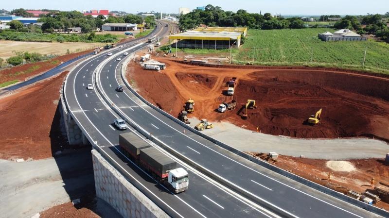 Viaduto é liberado e BR 163 está 100% duplicada entre Marechal Rondon e Toledo