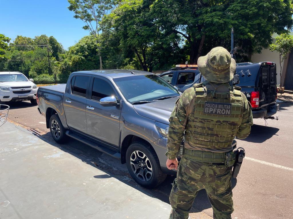 BPFRON e Polícia Federal recuperam em Guaíra-PR veículo furtado