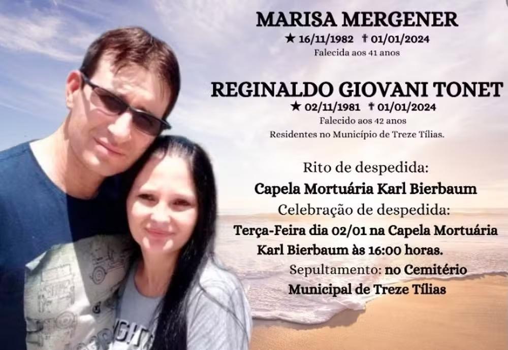 Casal é morto a tiros dentro de casa em SC e polícia suspeita de crime encomendado