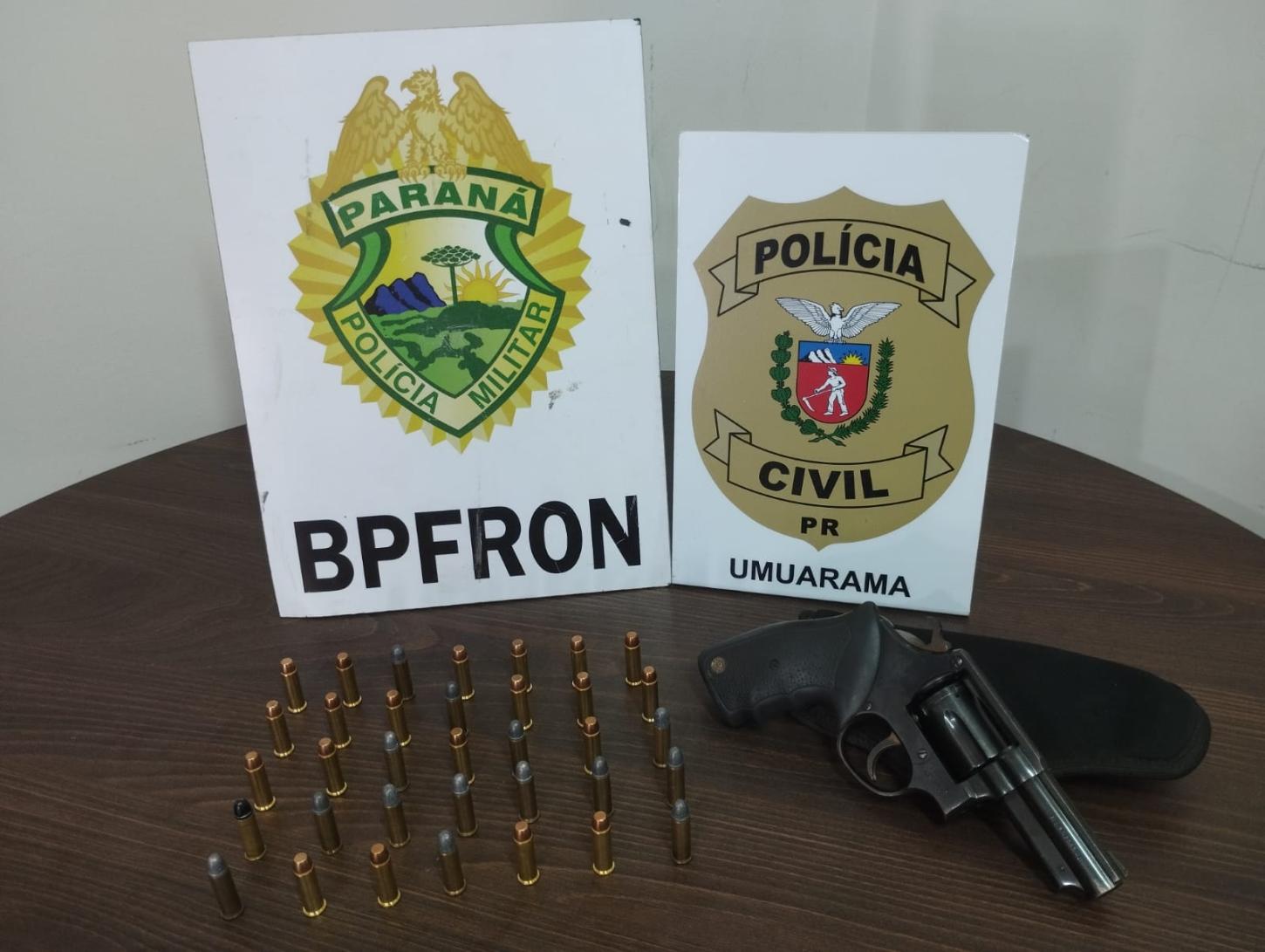 BPFRON e Polícia Civil cumprem mandado de busca e apreendem revólver em Umuarama-PR