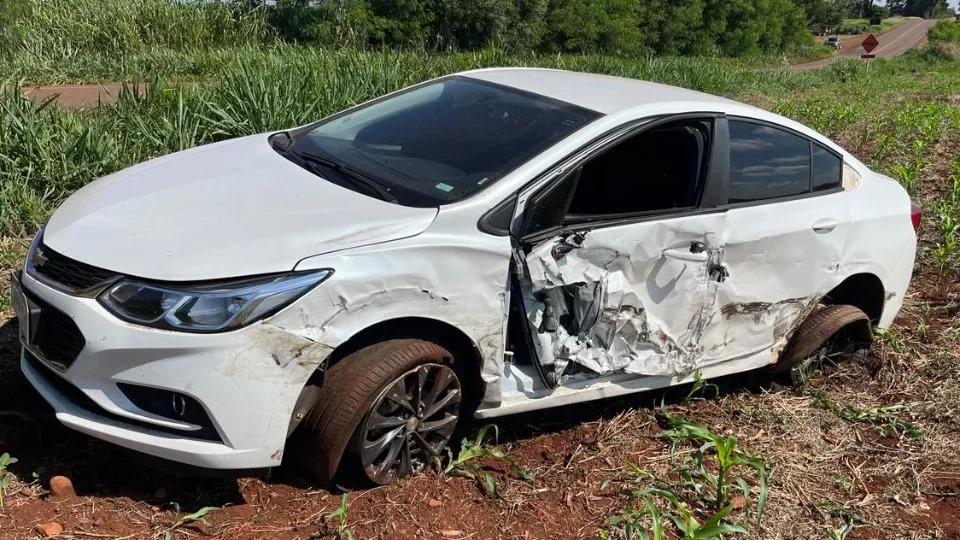 Motorista sem habilitação causa acidente e deixa três idosas feridas em rodovia que liga Palotina a Terra Roxa