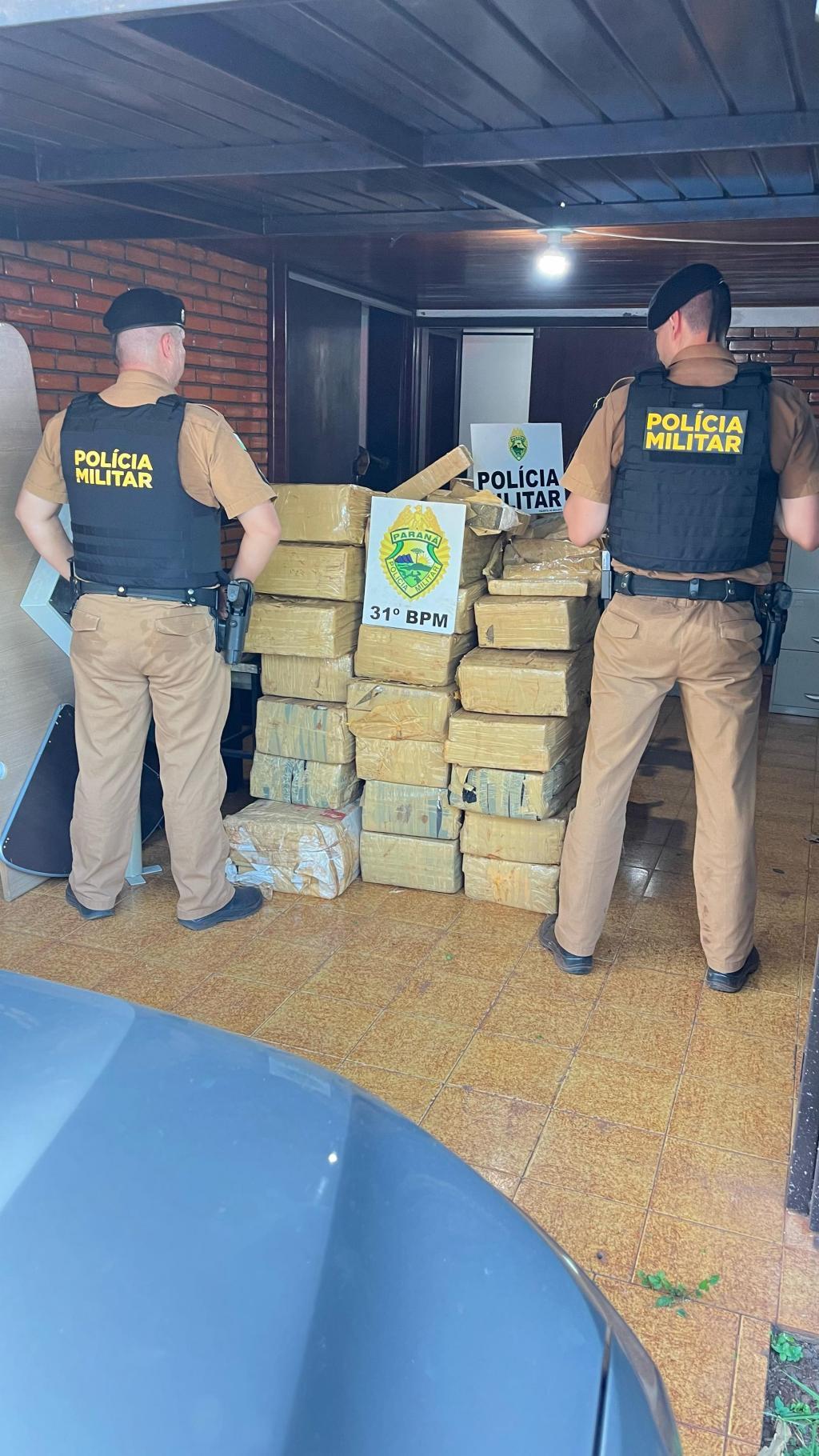 Denúncia anônima leva polícia a apreensão de 850 Kg de maconha no interior de Palotina