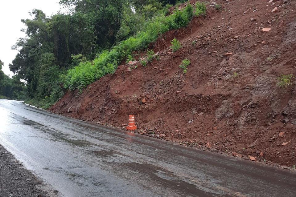 Rodovia entre Realeza e Planalto terá bloqueio de três dias para recuperação de talude