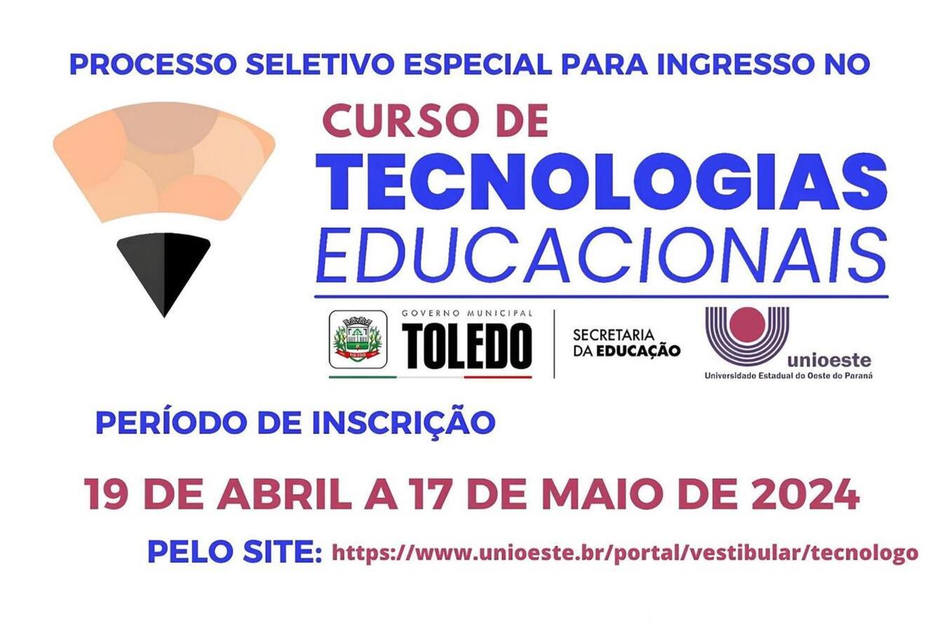 Inscrições para graduação em Tecnologias Educacionais vão até sexta (17)