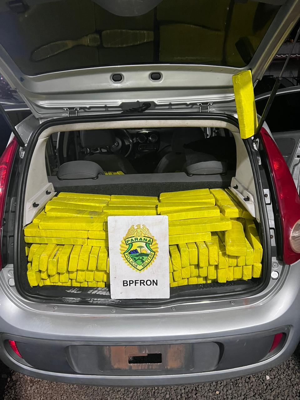 BPFRON apreende 503,100 kg de substância análoga à maconha em São Miguel do Iguaçu-PR