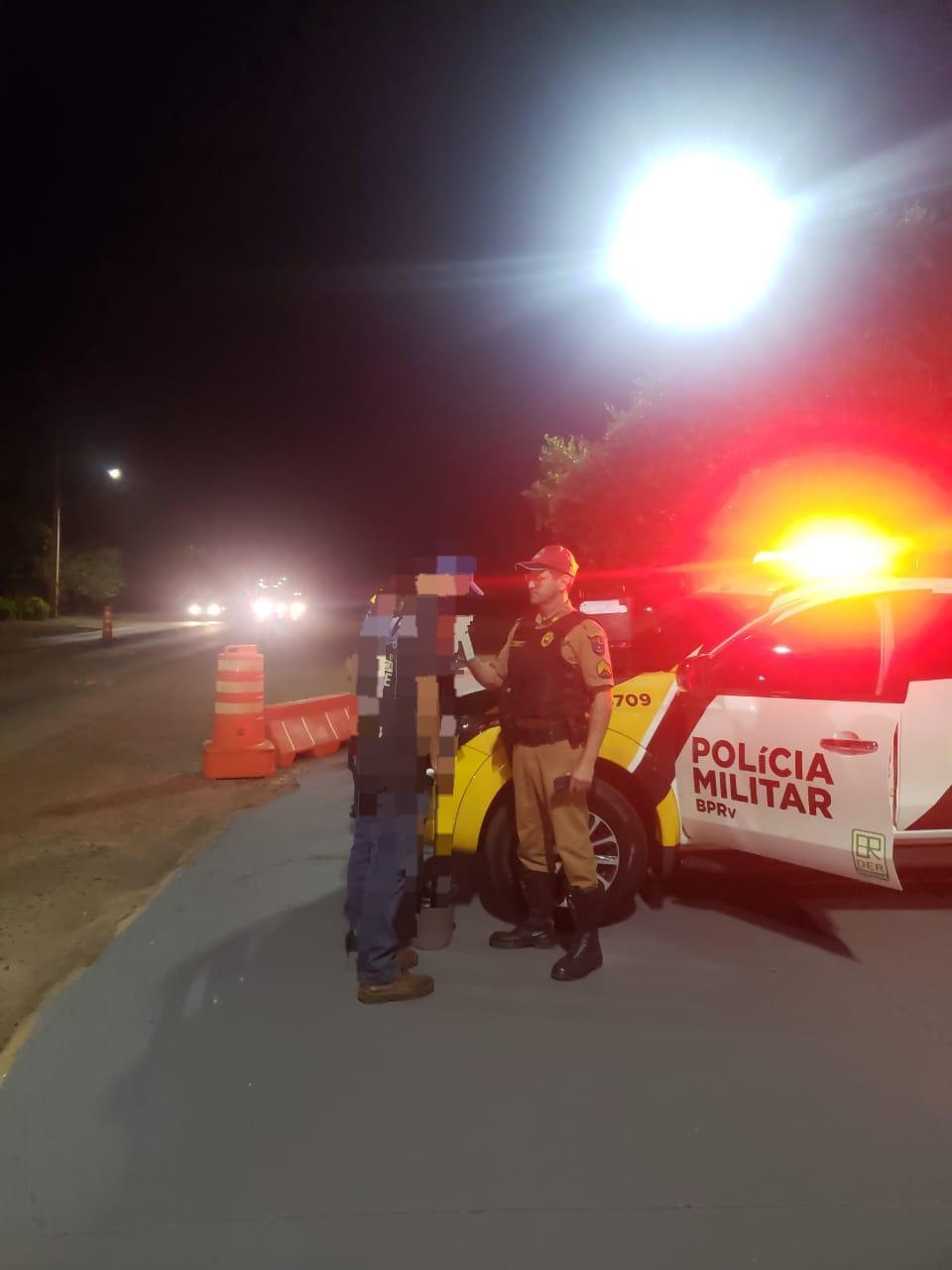 Condutor é detido por embriaguez ao volante na PR 182 em Palotina