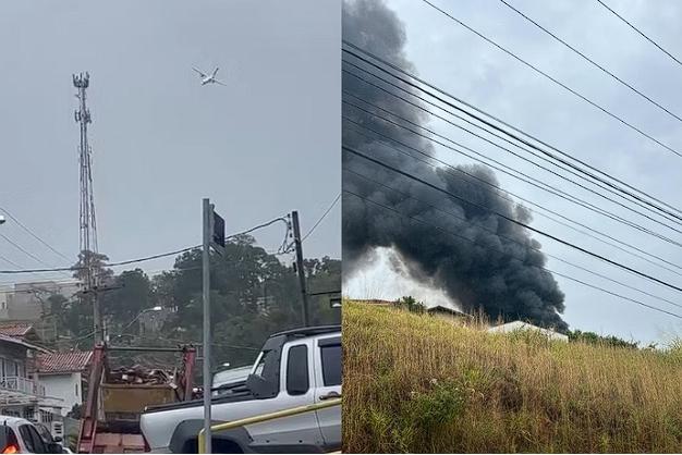 Avião que saiu de Cascavel cai em São Paulo