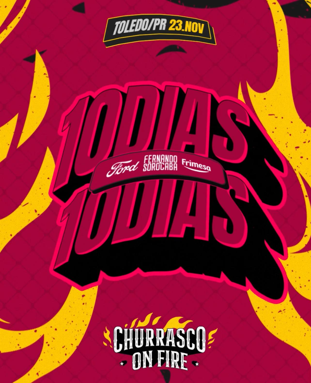 Churrasco On Fire - Toledo: Faltam 10 dias para o maior evento gastronômico do Brasil!