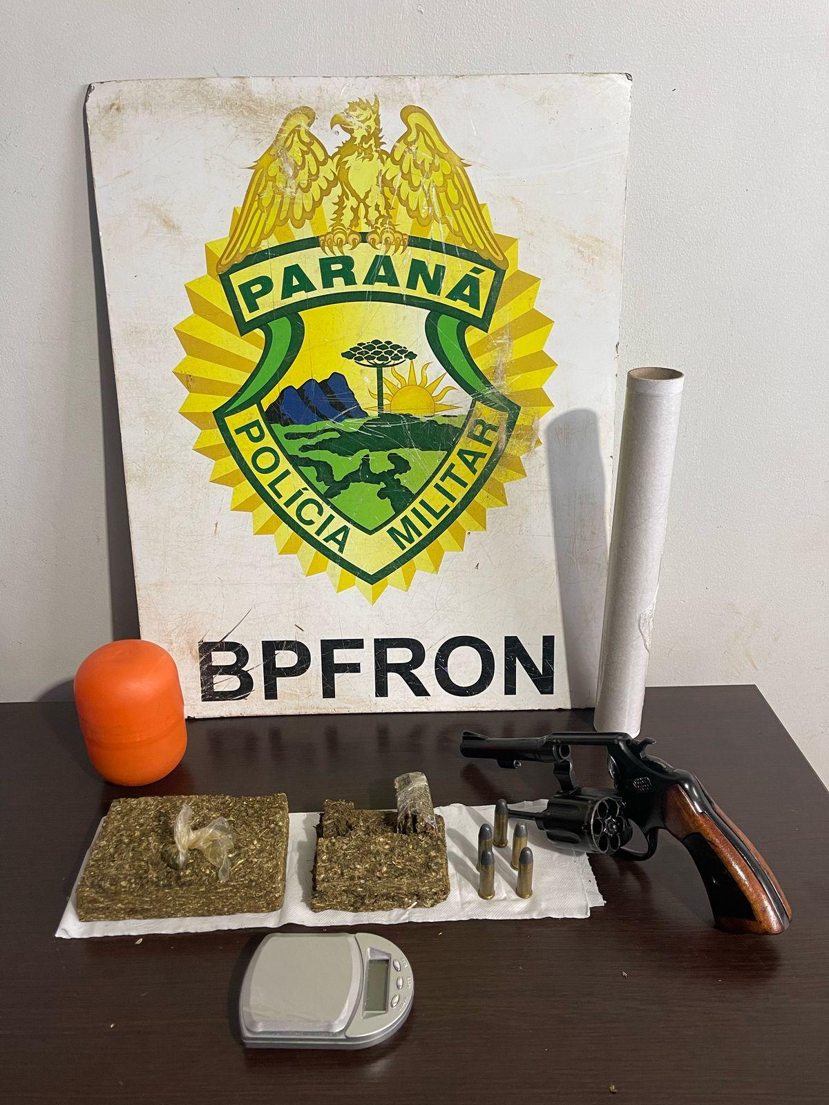 BPFRON APREENDE REVÓLVER, MUNIÇÕES E ENTORPECENTES EM TOLEDO-PR