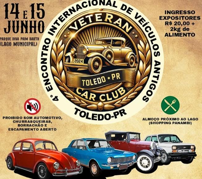 Toledo receberá 4º Encontro Internacional de Veículos Antigos