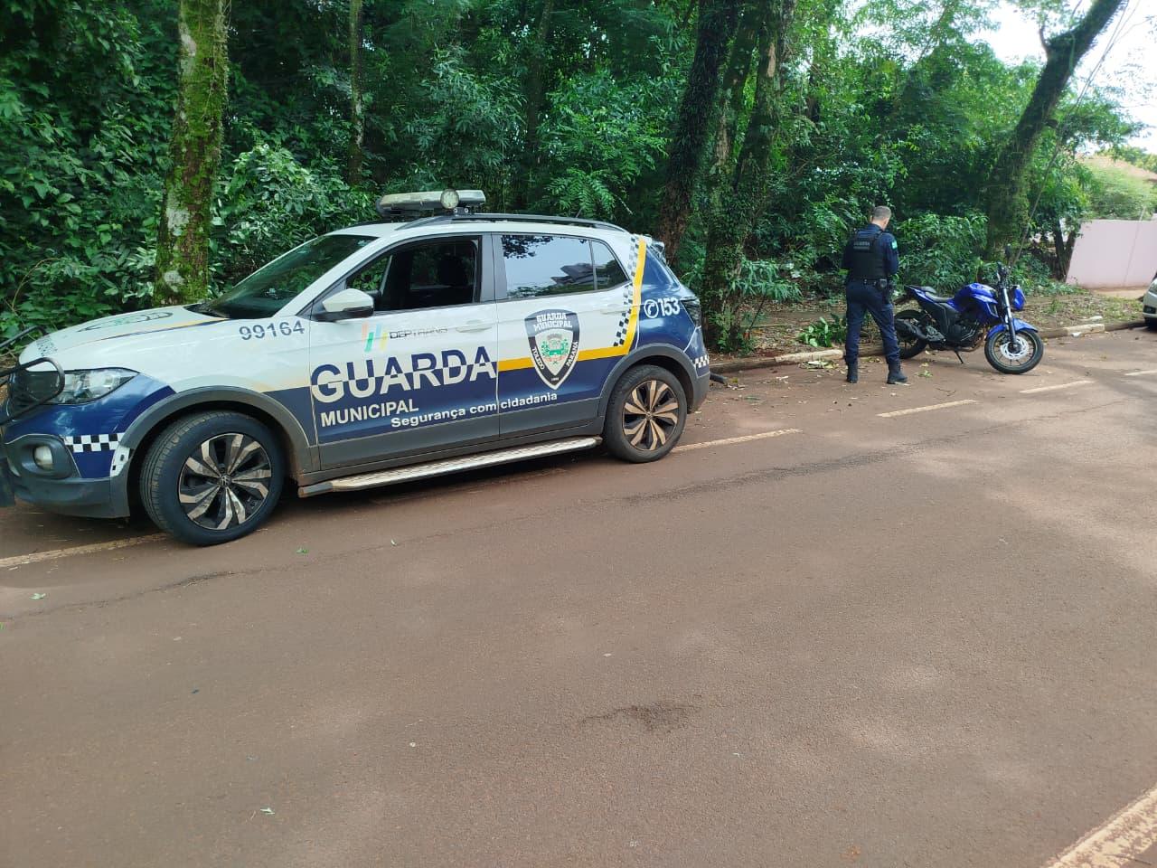 Motocicleta furtada é recuperada pela Guarda Municipal em ação rápida