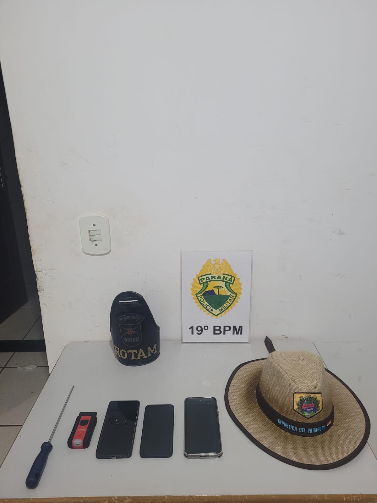 Tentativa de furto de caminhonete termina com perseguição e apreensão de suspeitos na BR-163
