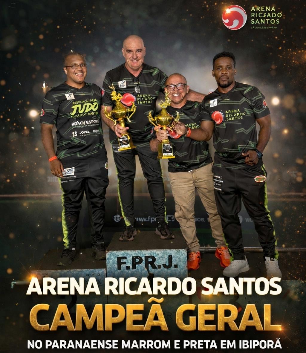 ARENA RICARDO SANTOS É CAMPEÃ GERAL NO PARANAENSE MARROM E PRETA EM IBIPORÃ