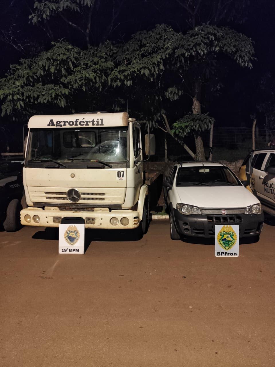 Caminhão Furtado é Interceptado na BR-163 Antes de Cruzar a Fronteira