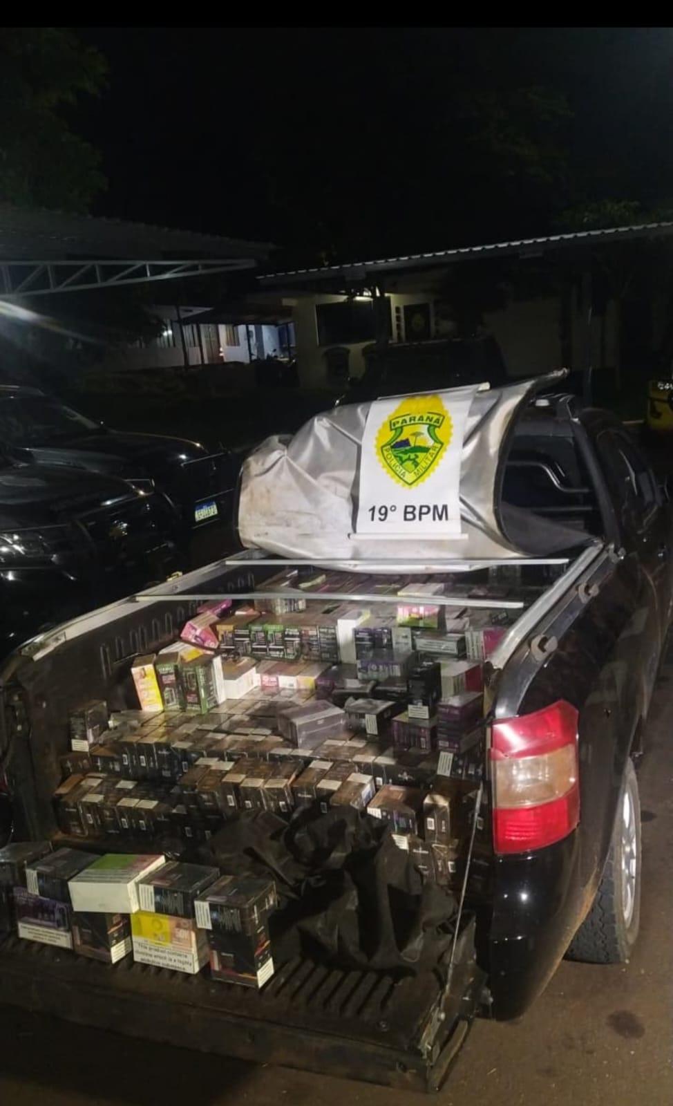 Cerca de 3 mil vapes são apreendidos após perseguição na BR-163