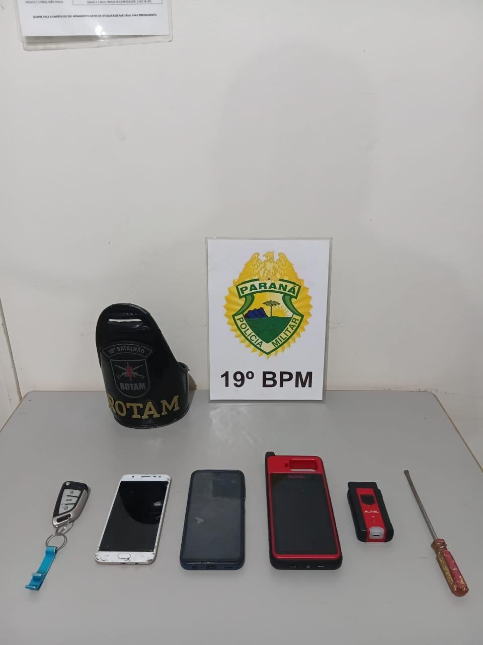 Trio é preso por tentativa de furto de caminhonete no Centro