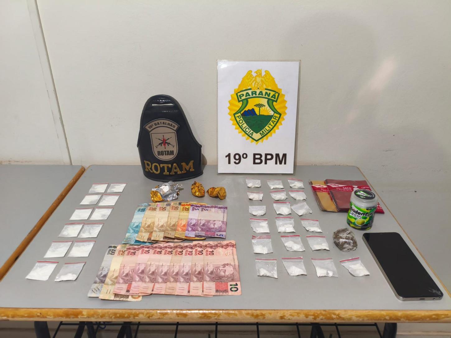 ROTAM desarticula esquema de tráfico e apreende drogas em Toledo