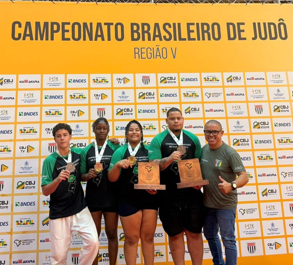 Arena Ricardo Santos conquista 4 medalhas no Brasileiro Região V de Judô em São Bernardo do Campo (SP)