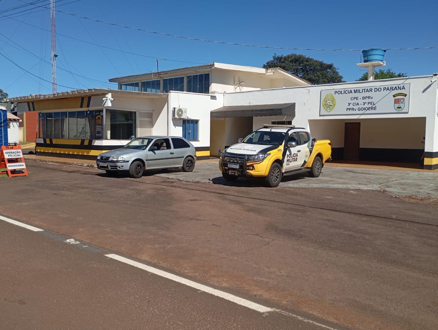 MOTORISTA É PRESO POR DIRIGIR SOB EFEITO DE MACONHA NA PR-180 EM GOIOERÊ