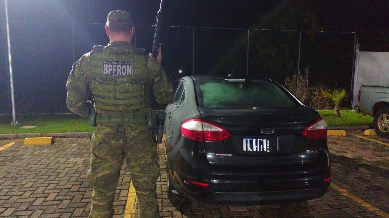BPFRON recupera veículo roubado e prende homem por receptação em Guaíra