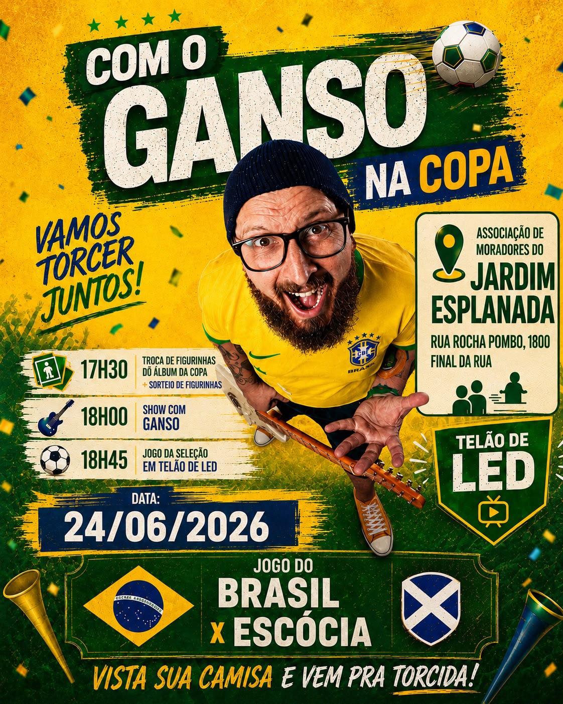  Jardim Esplanada promove evento especial para acompanhar o Brasil!