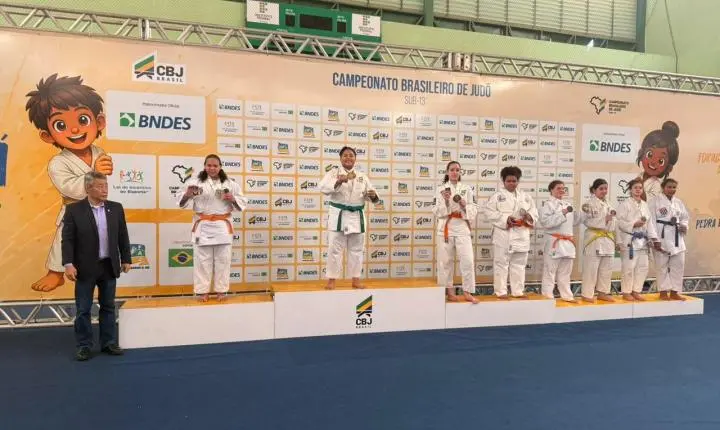 Ana Paz conquista o título de Campeã Brasileira Sub-13 de Judô e garante vaga no Pan-Americano do México