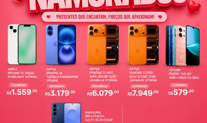 Promoções dia dos namorados na Dalet Importados em Salto Del Guairá